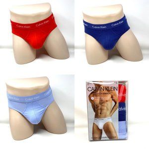 💖MEGA SALE💖Calvin Klein 3 Pack Men  NB2613936  Cotton Stretch Blue Red s